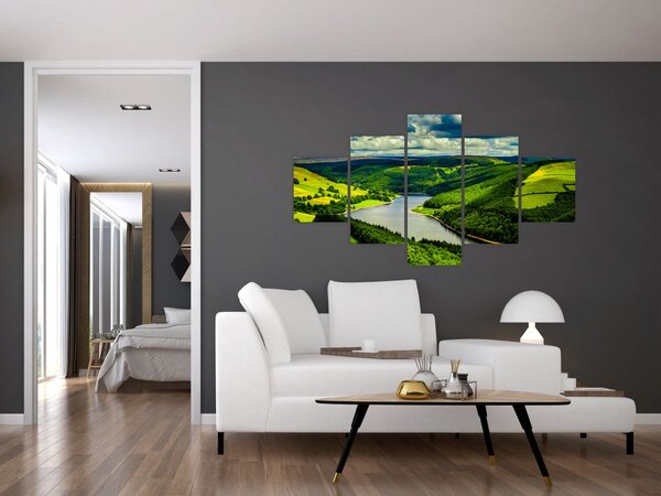 Obraz - Zielony krajobraz (125x70 cm)