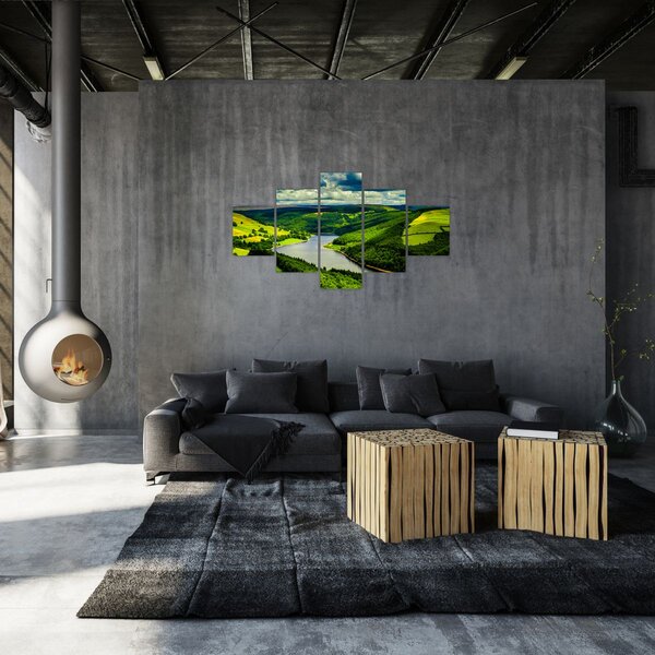 Obraz - Zielony krajobraz (125x70 cm)