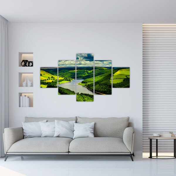 Obraz - Zielony krajobraz (125x70 cm)