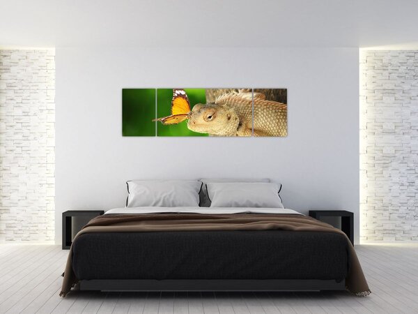 Obraz - Jaszczurka (170x50 cm)