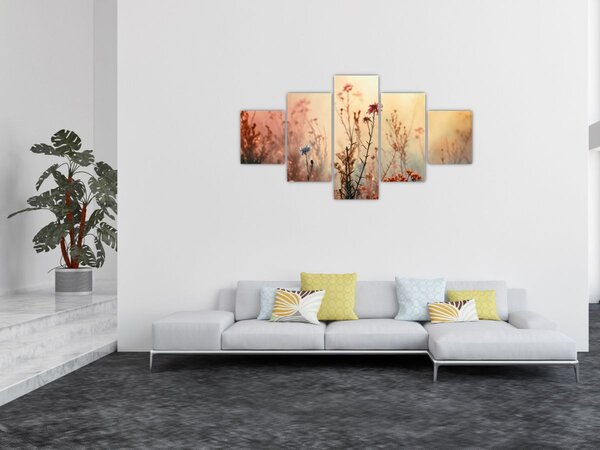 Obraz - Dzikie kwiaty (125x70 cm)