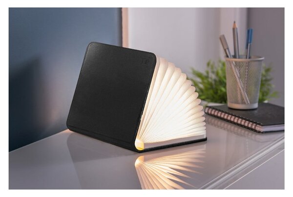 Czarna dekoracja świetlna na USB Booklight – Gingko