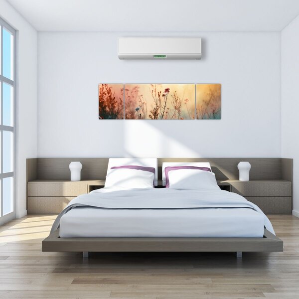Obraz - Dzikie kwiaty (170x50 cm)