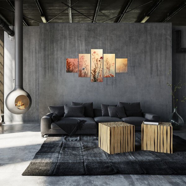 Obraz - Dzikie kwiaty (125x70 cm)