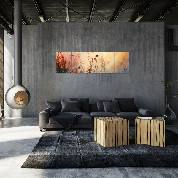 Obraz - Dzikie kwiaty (170x50 cm)
