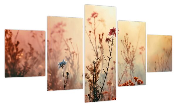 Obraz - Dzikie kwiaty (125x70 cm)