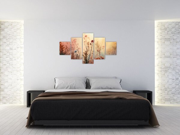 Obraz - Dzikie kwiaty (125x70 cm)