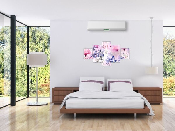 Obraz - Akwarelowa łąka (125x70 cm)