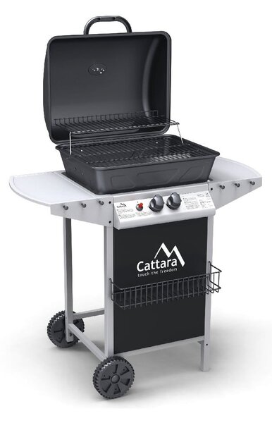 Grill ogrodowy na gaz z kółkami Cattara Party Point Flame Tamer