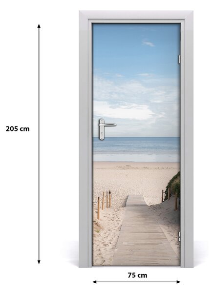 Naklejka fototapeta na drzwi Ścieżka na plażę