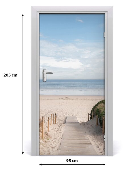 Naklejka fototapeta na drzwi Ścieżka na plażę