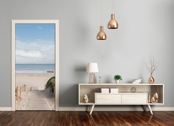 Naklejka fototapeta na drzwi Ścieżka na plażę