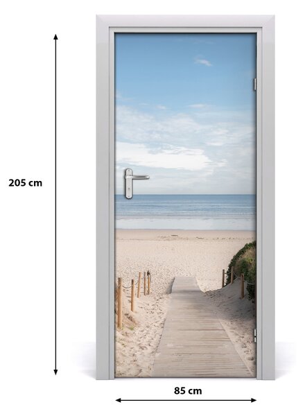 Naklejka fototapeta na drzwi Ścieżka na plażę