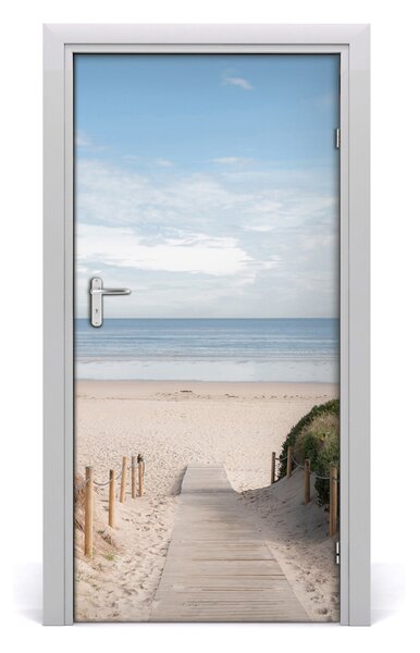 Naklejka fototapeta na drzwi Ścieżka na plażę