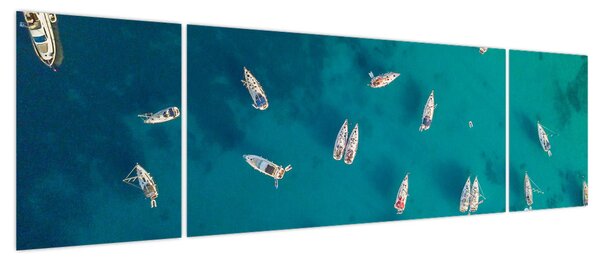 Obraz - Żaglówki (170x50 cm)