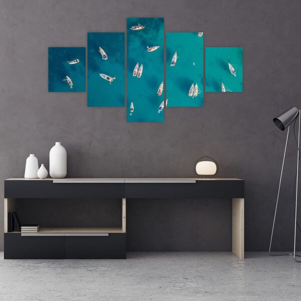 Obraz - Żaglówki (125x70 cm)