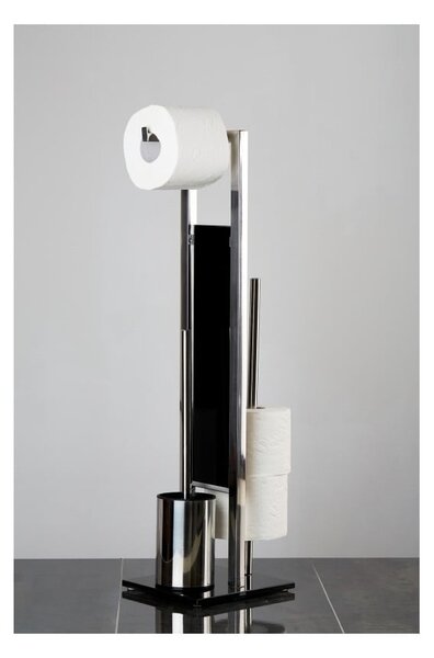 Szczotka do WC z uchwytem na papier toaletowy Wenko Rivalta