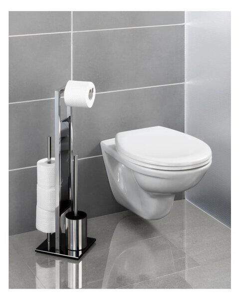 Szczotka do WC z uchwytem na papier toaletowy Wenko Rivalta