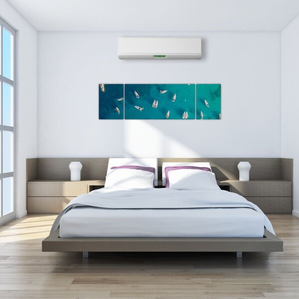Obraz - Żaglówki (170x50 cm)