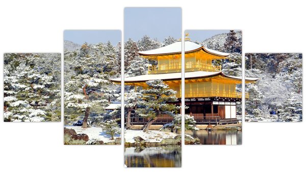 Obraz - Kinkakuji, Japonia (125x70 cm)