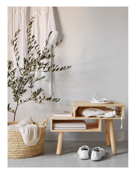 Stolik z drewna sosnowego w naturalnym kolorze Karup Design Hako