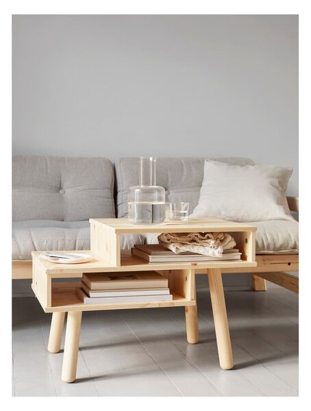 Stolik z drewna sosnowego w naturalnym kolorze Karup Design Hako