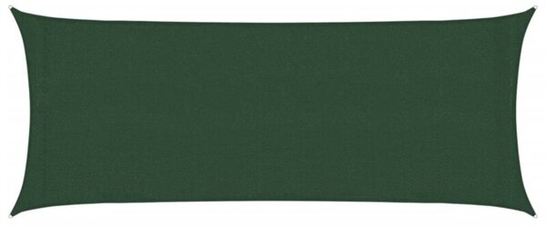 Żagiel przeciwsłoneczny, 160 g/m², ciemnozielony, 2x4,5 m, hdpe
