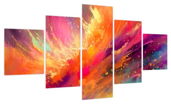 Obraz - Dynamiczna abstrakcja (125x70 cm)