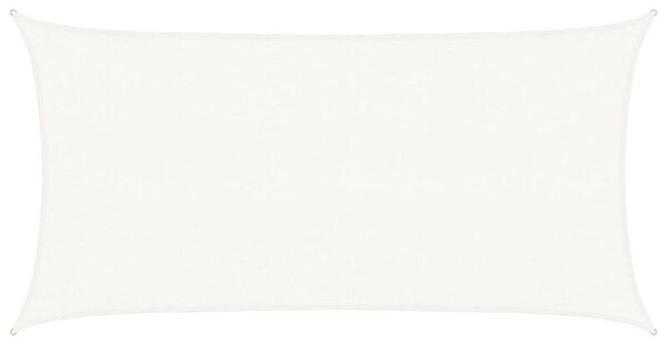 Żagiel przeciwsłoneczny, 160 g/m², biały, 3x6 m, hdpe