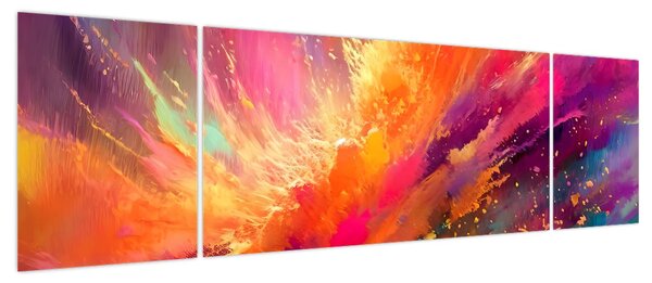 Obraz - Dynamiczna abstrakcja (170x50 cm)