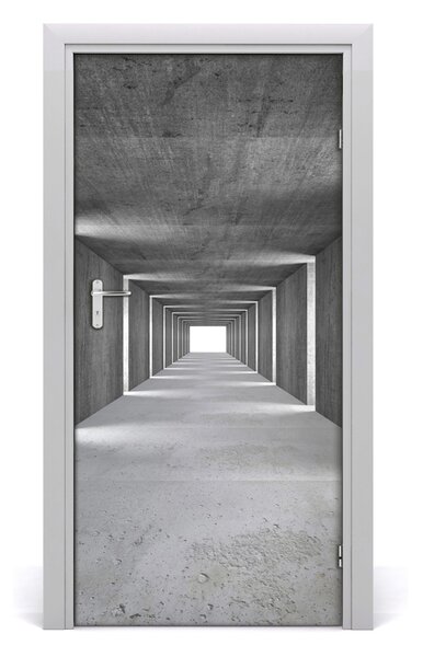 Naklejka samoprzylepna na drzwi Betonowy tunel