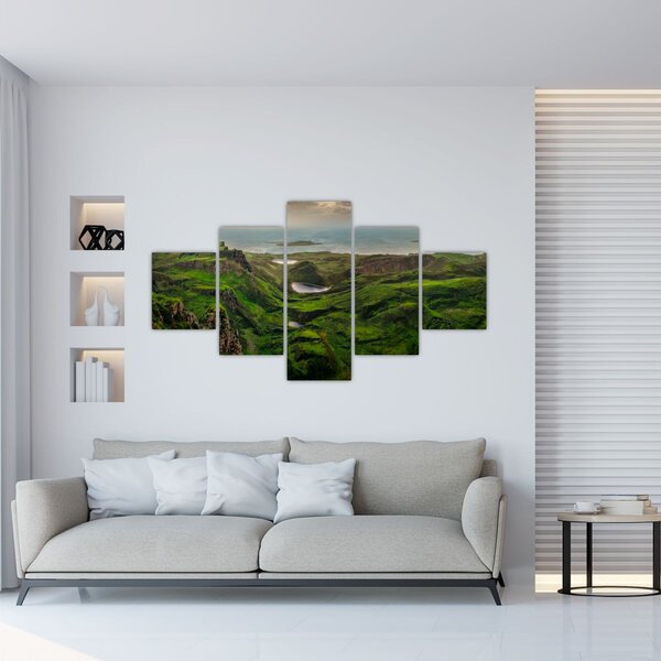 Obraz - Quiraing, Szkocja (125x70 cm)