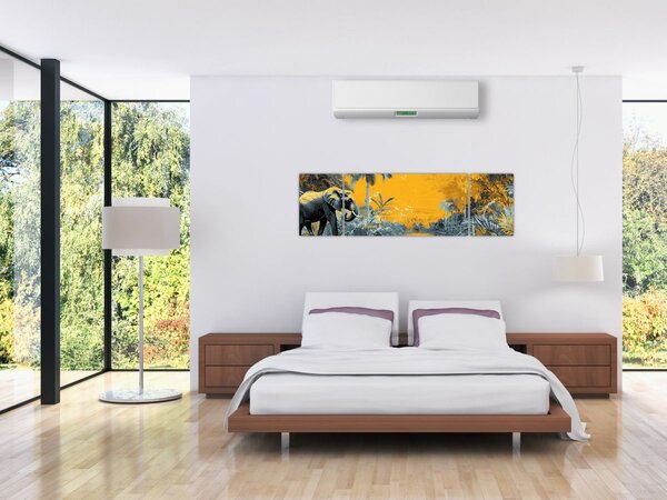 Obraz - Słoń w naturze (170x50 cm)