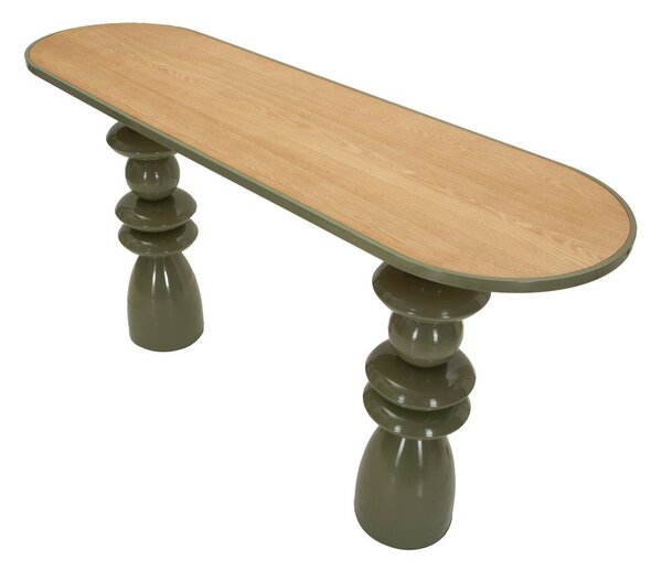 Zielona metalowa konsola 45x150 cm Metal Console – Mauro Ferretti