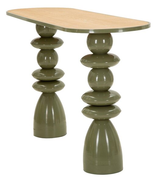 Zielona metalowa konsola 45x150 cm Metal Console – Mauro Ferretti
