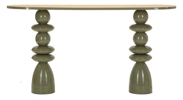 Zielona metalowa konsola 45x150 cm Metal Console – Mauro Ferretti