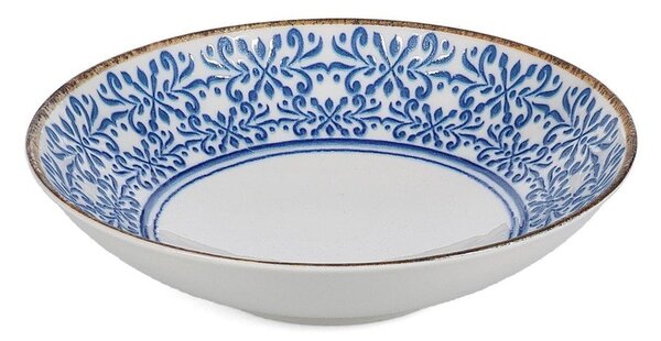 Biała/niebieska porcelanowa miska na zupę 1 l Azul – BonBistro