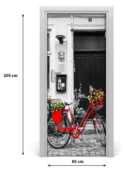 Fototapeta samoprzylepna na drzwi Rower miejski