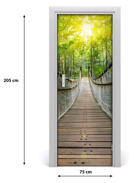 Naklejka fototapeta na drzwi Most wiszący