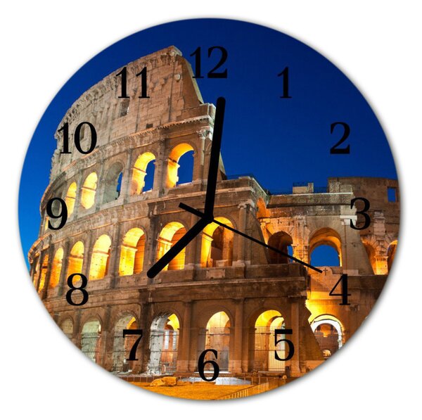 Zegar szklany okrągły Koloseum