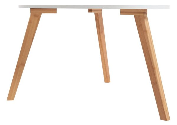 Biały stolik Bonami Essentials Skandinavian, dł. 120 cm