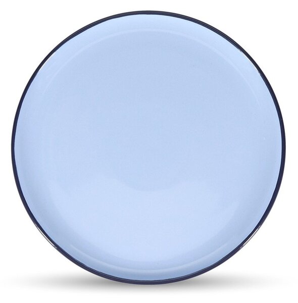 Niebieski kamionkowy talerz ø 26 cm Duo – ONA