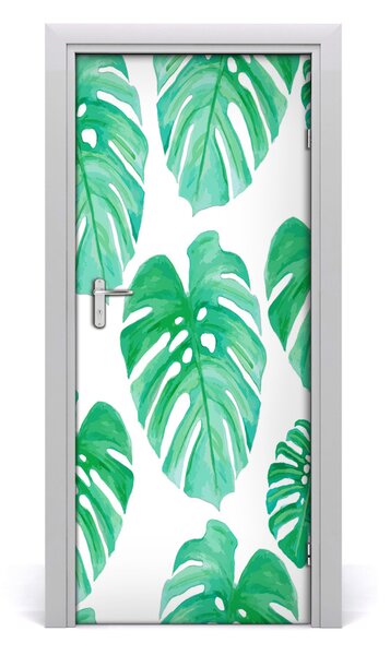 Okleina samoprzylepna fototapety na drzwi Monstera