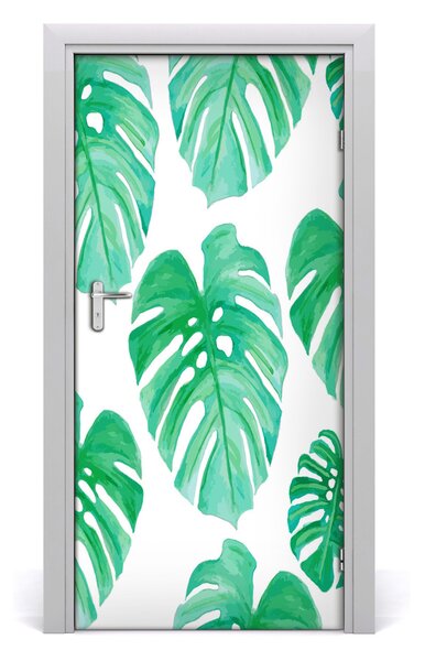 Okleina samoprzylepna fototapety na drzwi Monstera