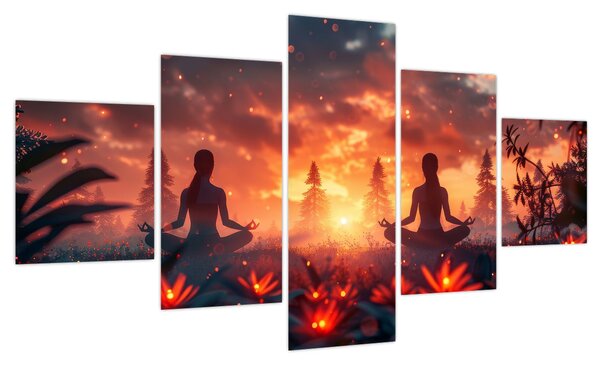 Obraz - Joga w przyrodzie (125x70 cm)