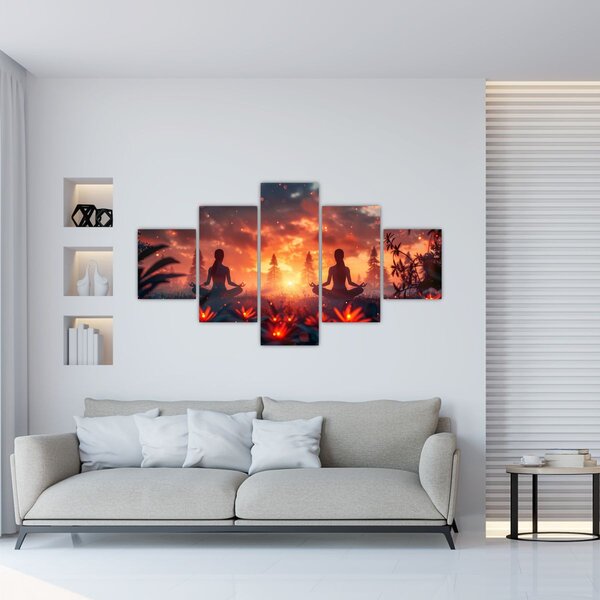 Obraz - Joga w przyrodzie (125x70 cm)