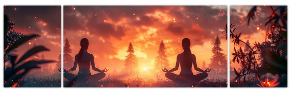 Obraz - Joga w przyrodzie (170x50 cm)