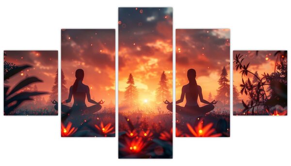 Obraz - Joga w przyrodzie (125x70 cm)