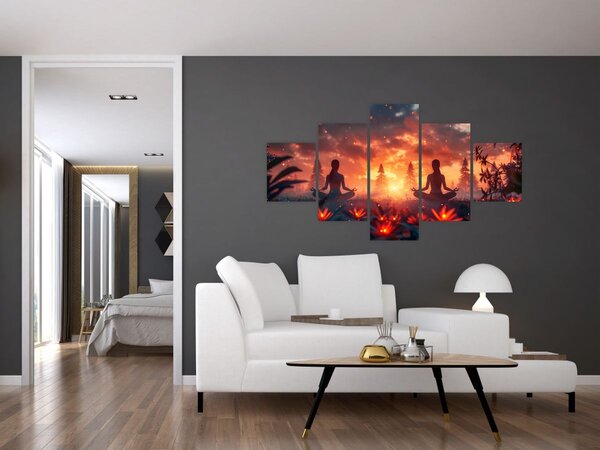 Obraz - Joga w przyrodzie (125x70 cm)