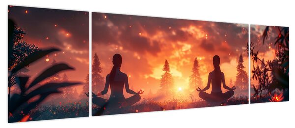 Obraz - Joga w przyrodzie (170x50 cm)